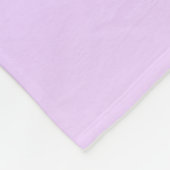 Subtiele lichte Paarse Ombre & uw zakelijke Logo Fleece Deken (Hoek)