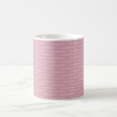 Subtiele lijnen op roze koffiemok (Center)