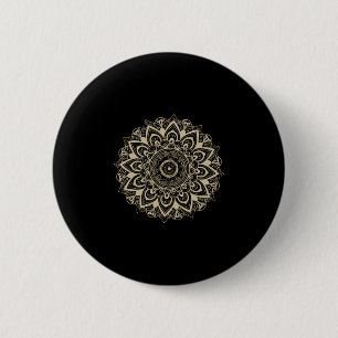 Subtiele Mandala 8647 Weersta Anti Trump Feministe Ronde Button 5,7 Cm