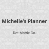 Subtiele monochrome sierstip-matrix Stickers (Voorkant)