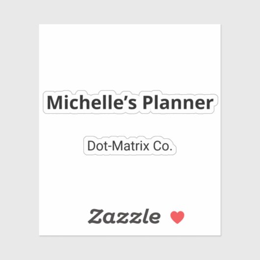 Subtiele monochrome sierstip-matrix Stickers (Vel)