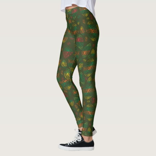 Subtiele Monstera Essence Leggings (Links)