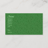 Subtiele muzieknoten in groen Visitekaartje (Voorkant)