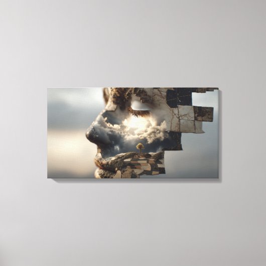 subtiele opkomst canvas afdruk (Voorkant)