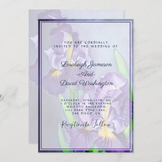 Subtiele paarse bruinvissen kaart (Voorkant / Achterkant)