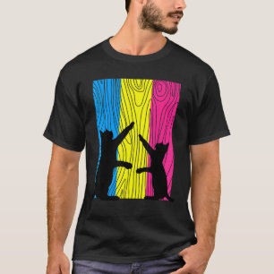 Subtiele panseksuele trots kat kitten   Funny LGBT T-shirt
