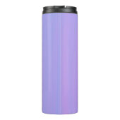 Subtiele pasteelstrips van lavender, roze en blauw thermosbeker (Achterkant)