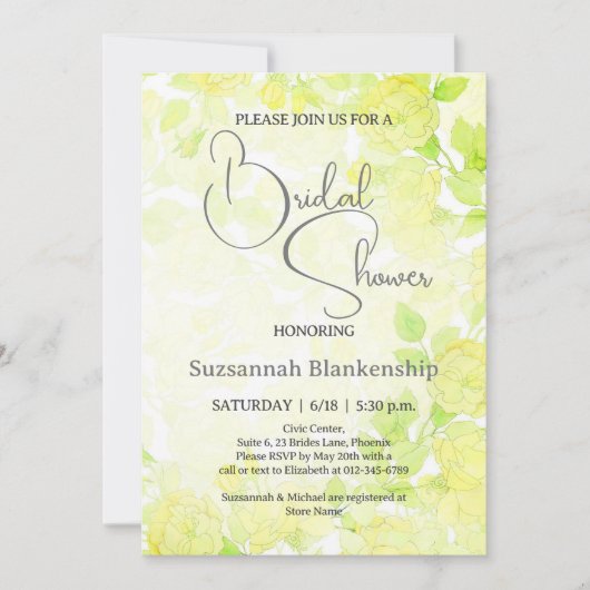 Subtiele pastel bloemenachtergrond Vrijgezellenfee Kaart (Voorkant)