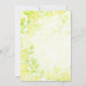 Subtiele pastel bloemenachtergrond Vrijgezellenfee Kaart (Achterkant)