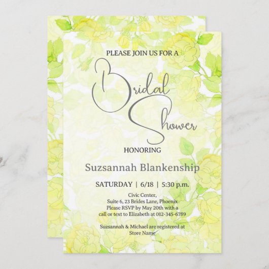 Subtiele pastel bloemenachtergrond Vrijgezellenfee Kaart (Voorkant / Achterkant)