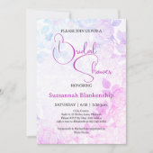 Subtiele pastel bloemenachtergrond Vrijgezellenfee Kaart (Voorkant)