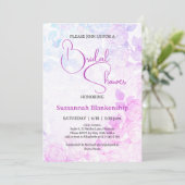 Subtiele pastel bloemenachtergrond Vrijgezellenfee Kaart (Staand voorkant)