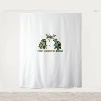 Subtiele politieke humor anti-Trump kikker Dragonf Wandkleed