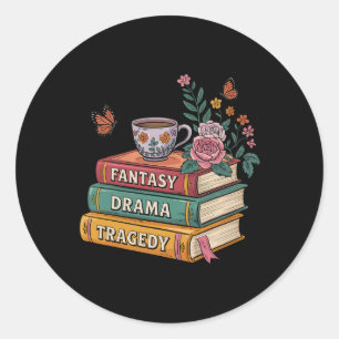 Subtiele politieke humor Fantasy Drama Tragedie Ronde Sticker
