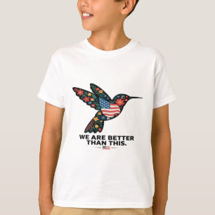 Subtiele Politieke Kolibrie Bloemige Anti Trump  T-shirt