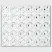 Subtiele postkoetsen in verpakkingspapier cadeaupapier (Vlak)