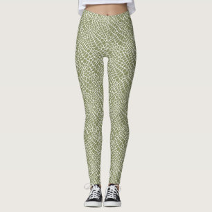 Subtiele reptielhuid naadloos patroon leggings