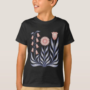 Subtiele Resist Trump Foxglove Daisy Tulip Flower  T-shirt