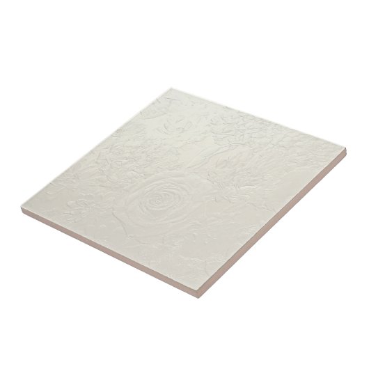 Subtiele Rozen Tegeltje (Zijkant)