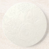 Subtiele Rozen Zandsteen Onderzetter (Voorkant)