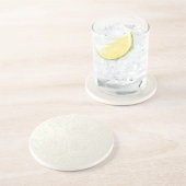 Subtiele Rozen Zandsteen Onderzetter (Zijkant)