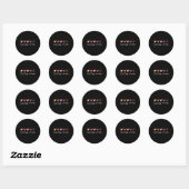 Subtiele RSD CRPS-bewustzijn Ronde Sticker (Vel)