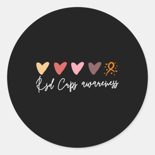 Subtiele RSD CRPS-bewustzijn Ronde Sticker (Voorkant)