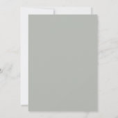 Subtiele Salie en Eucalyptus Frame Save The Date (Achterkant)