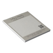 Subtiele Stof Textuur Aanpasbare Notitieblok (Schuin)