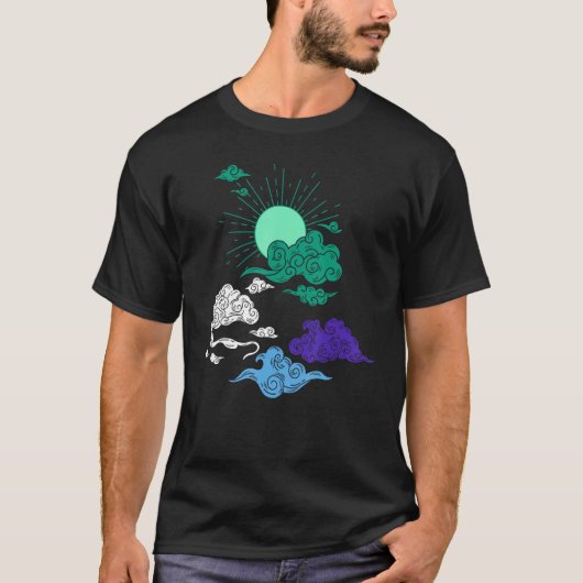 Subtiele Sun Cloud MLM Pride Vlag Kleur Gay Trots T-shirt (Voorkant)