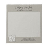 Subtiele Textuur QR-Code Notitieblok (Voorkant)