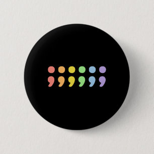 Subtiele trots mentale gezondheid puntkomma Lgbtqi Ronde Button 5,7 Cm