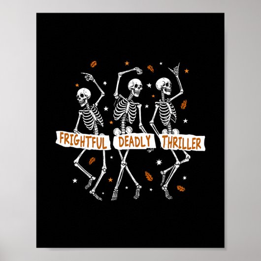 Subtiele Trump Halloween Skelet Verschrikkelijk Do Poster (Voorkant)