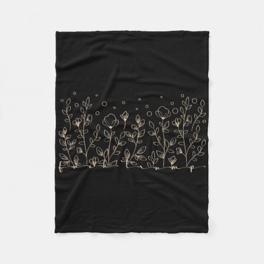 Subtiele vintage anti Trump Fleece Deken (Voorkant)