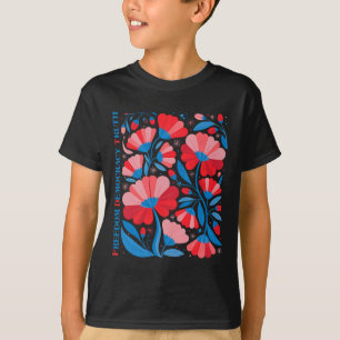 Subtiele Vrijheid Democratie Waarheid Boho Bloemst T-shirt