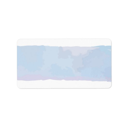 SUBTIELE WATERVERF Bat Mitzvah Retouradreslabel Etiket (Voorkant)