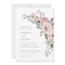 Subtiele Waterverf Rozen | Bruiloft