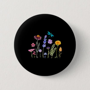Subtiele Waterverf tegen Trump Ronde Button 5,7 Cm