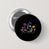 Subtiele Waterverf tegen Trump Ronde Button 5,7 Cm (Voorkant /achterkant)