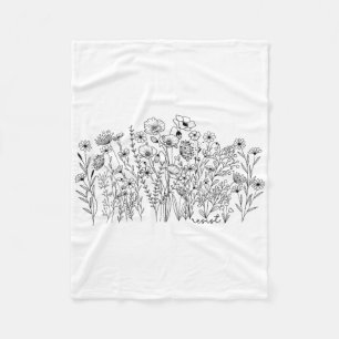 Subtiele Weerstand Bloemige Botanische Protest Lib Fleece Deken