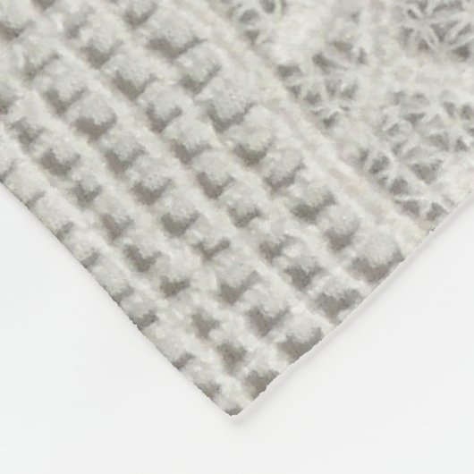 Subtiele witte kant, textiel close-up. fleece deken (Hoek)