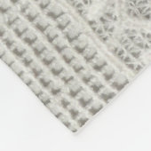 Subtiele witte kant, textiel close-up. fleece deken (Hoek)
