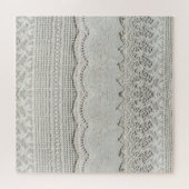 Subtiele witte kant, textiel close-up. legpuzzel (Horizontaal)