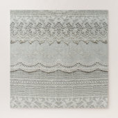 Subtiele witte kant, textiel close-up. legpuzzel (Verticaal)