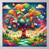 Subtiele wonderen: Het Leerboom Poster voor Kinder (Voorkant)