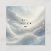 Subtiele zachte glitter achtergrond vierkante visitekaartje (Voorkant)