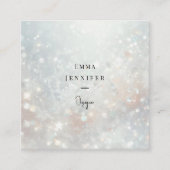 Subtiele zachte glitter achtergrond vierkante visitekaartje (Voorkant)