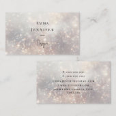 Subtiele zachte glitter achtergrond visitekaartje (Voorkant / Achterkant)