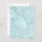 Subtiele zeeschelpen Grafische kunst Briefkaart (Voorkant / Achterkant)