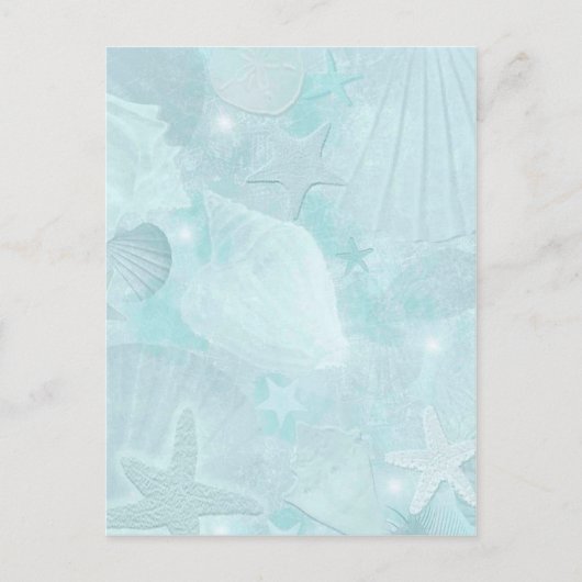 Subtiele zeeschelpen Grafische kunst Briefkaart (Voorkant)